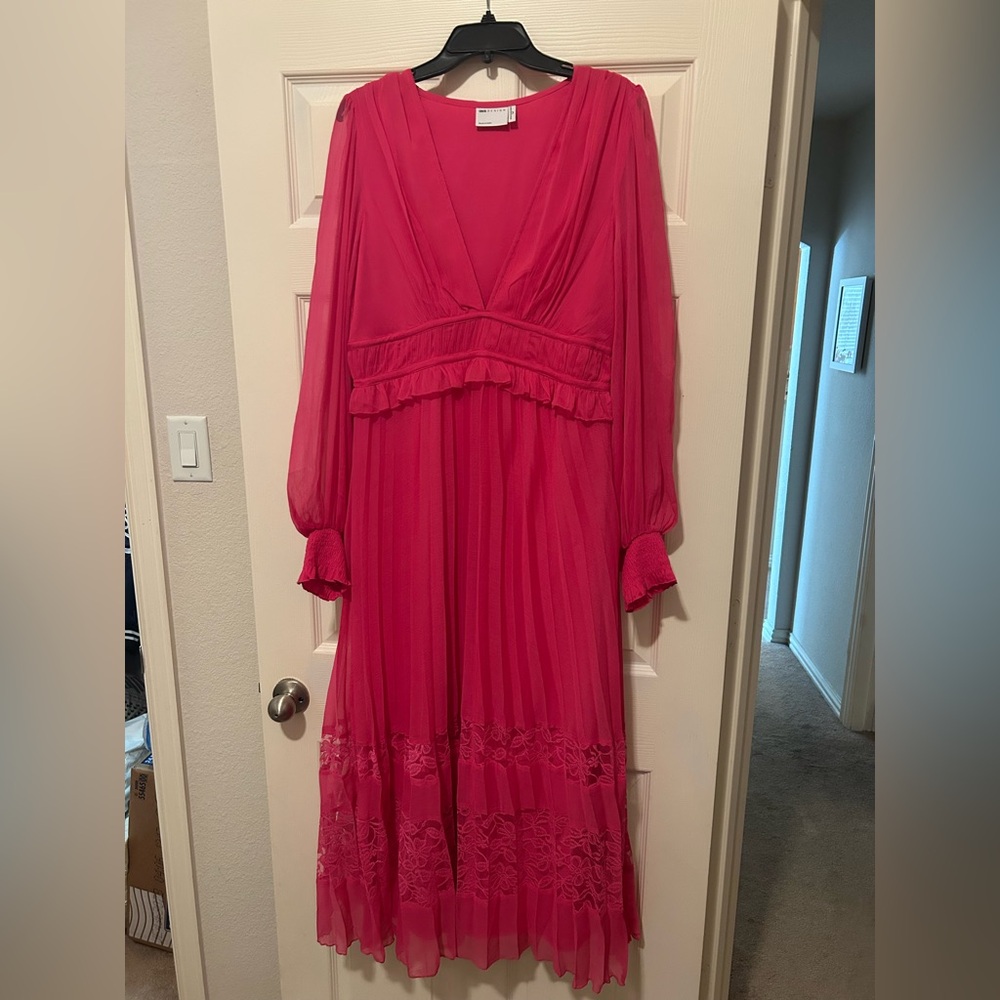 ASOS Pink Long Sleeve Dress size 14 Tall